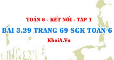 Bài 3.29 trang 69 SGK Toán 6 tập 1 Kết nối tri thức